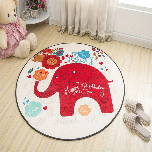 Cartoon Round Carpet for Clean & Dry Home