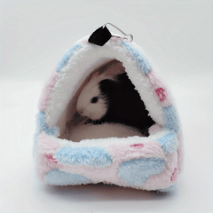 Cozy Winter Fleece Nest Hanging Bed for Small Pets