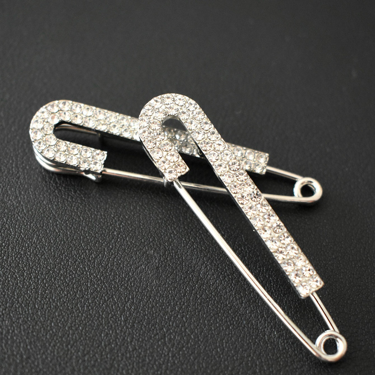Rhinestone Safety Pins Brooches Women Girls Clothing Decoration