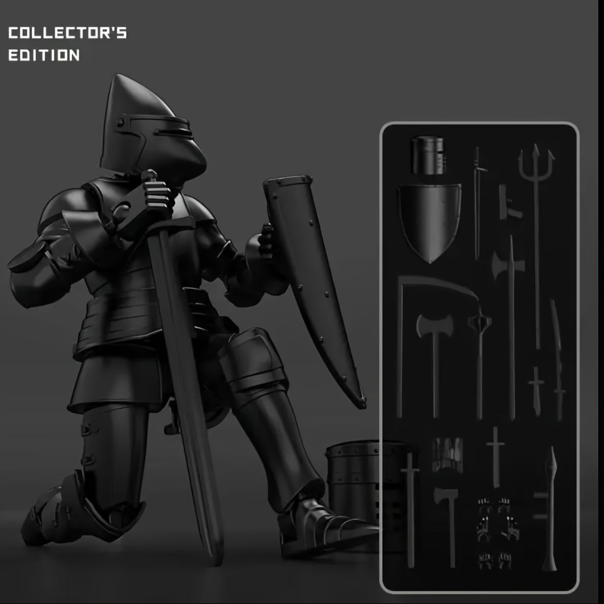 Mechanical Medieval Knight Toy Model Kit with Accessories
