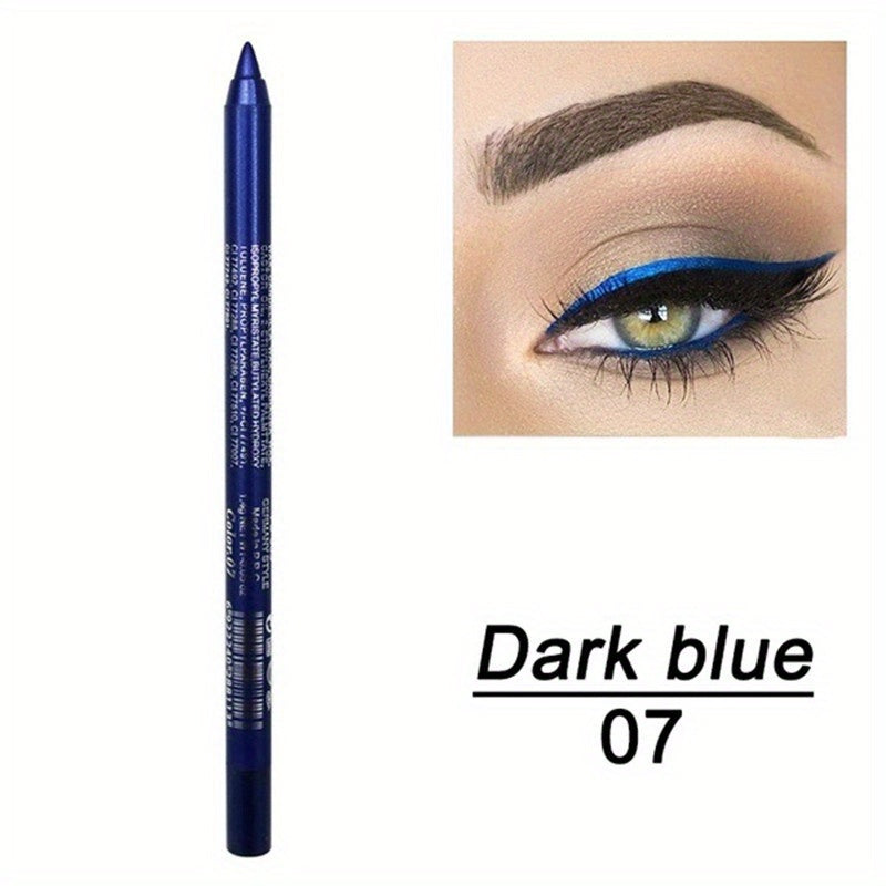 Gothic Eyeliner Stick Glitter Metallic Waterproof Long Lasting