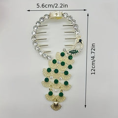 Peacock Rhinestone Hair Clip Ponytail Buckle Hair Claw Hair Accessories