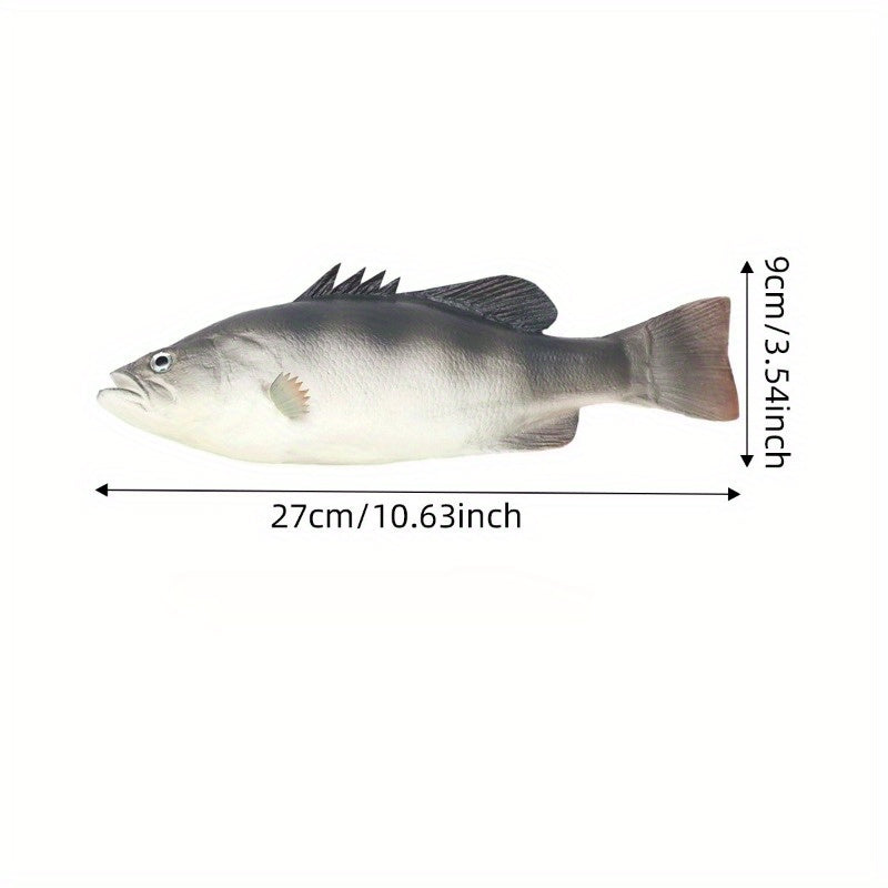 Realistic Bass Marine Animal Model Toy Ornament