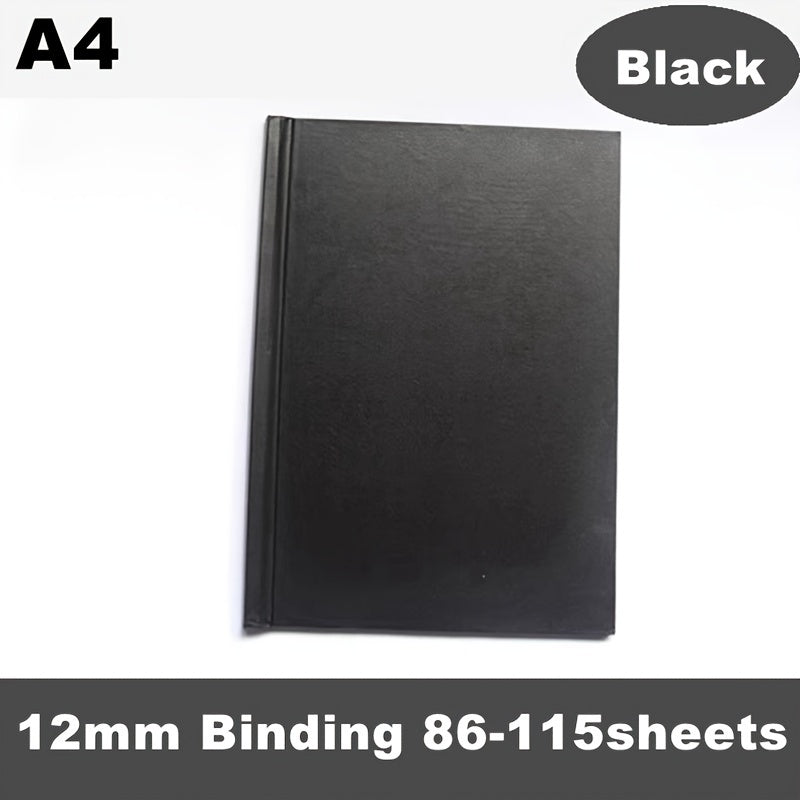 1pc Red PU Diary Cover A4 Size Thermal Binding 11 145sheets