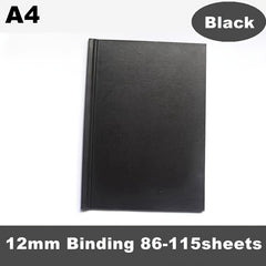1pc Red PU Diary Cover A4 Size Thermal Binding 11 145sheets