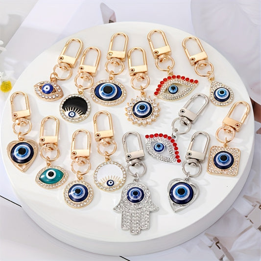 Evil Eye Keychain Car Keyring Bags Ornament Jewelry