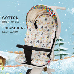 Child Safety Seat Cushion Winter Thick Warm Cotton Pad Pure Cotton