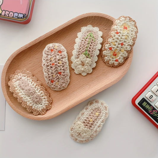 Lace Knitted Sweet Hairpin for Kids