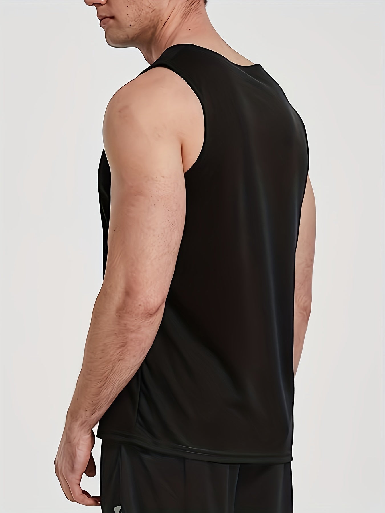 5Pcs Men's Training Tank Top Sleeveless Shirt For Gym Workout