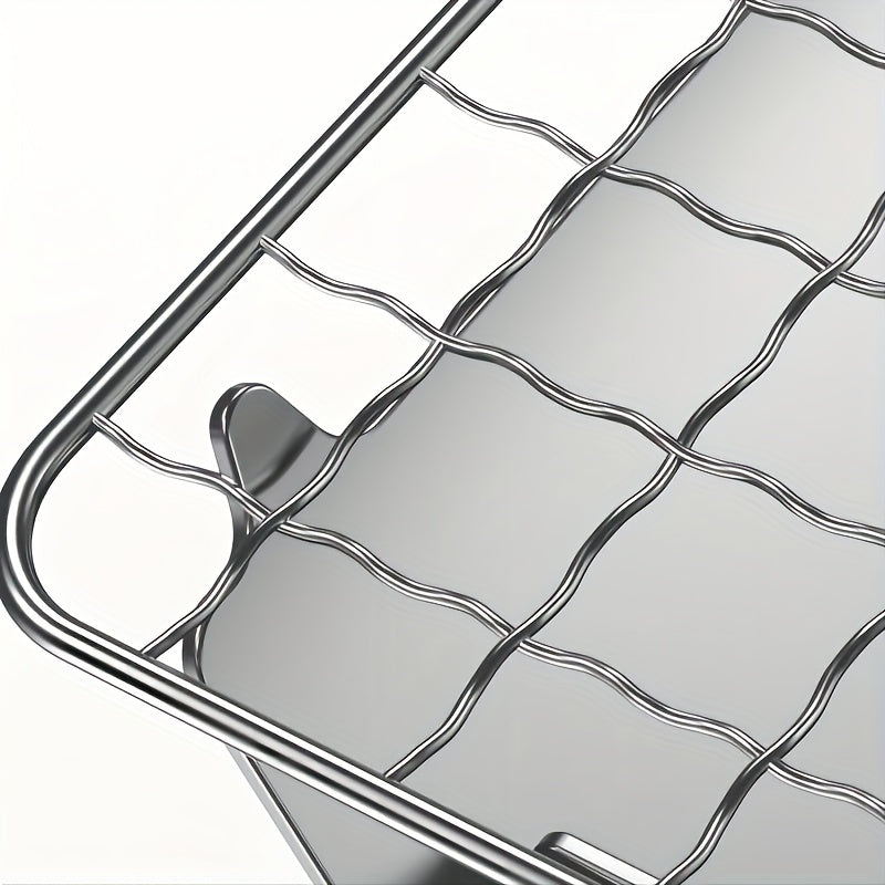 Compact Stainless Steel Charcoal Grill for Outdoor BBQs Camping Parties