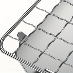 Compact Stainless Steel Charcoal Grill for Outdoor BBQs Camping Parties