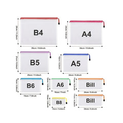 30 Pack Waterproof PVC Mesh Zipper Pouches for Travel Office & Home