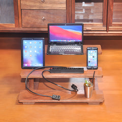 1:6 Scale Digital Devices & Coffee Set - Metal Smartphone, Tablet, Laptop