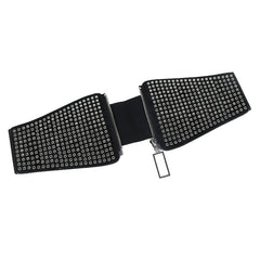 Wide Elastic Studded Belt Female Waist Gothic Plus Size Stretch