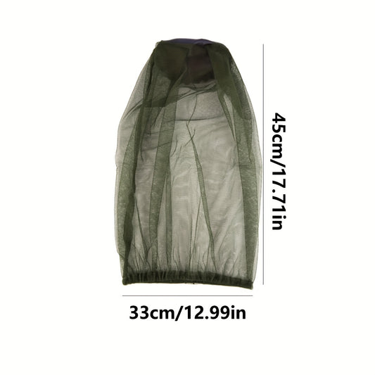 Anti Mosquito Net Hat for Night Fishing Breathable Insect-Proof Face Cover