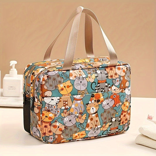 Oxford Buka Cartoon Toiletry Bag Makeup Bag Large Capacity Portable Storage