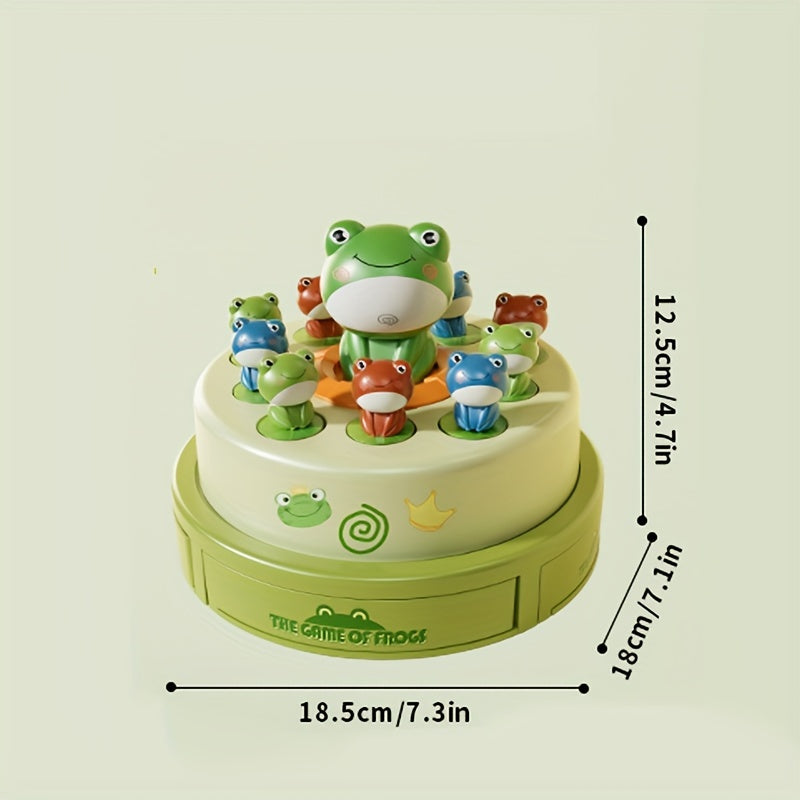 Kids' Bouncing Frog Game Catapult Toy with Sound & Light