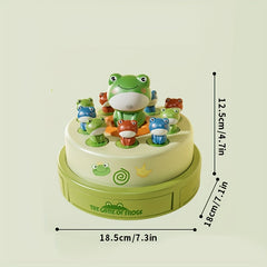 Kids' Bouncing Frog Game Catapult Toy with Sound & Light