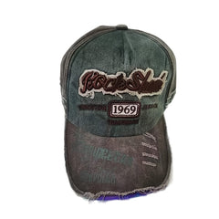 Vintage Washed Embroidered Baseball Cap Sunscreen Hat for Men & Women