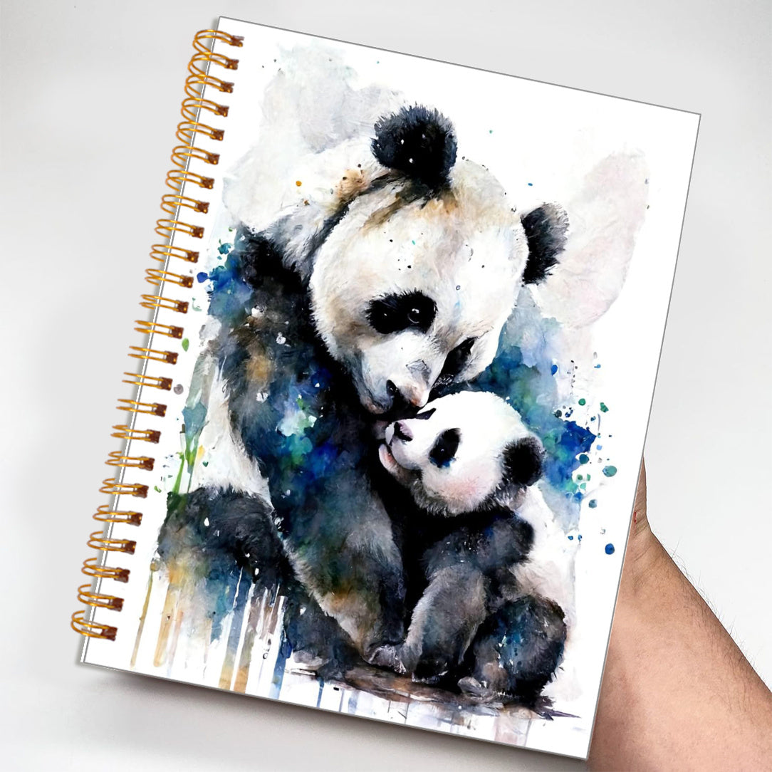 Panda Mother and Baby Notebook - Perfect for Journaling