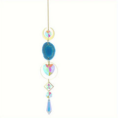 Crystal Sun Catcher Wind Chime Eye Decor Pendant Wedding Home Car Hanging
