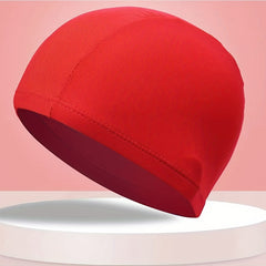 Solid Elastic Swimming Cap Men Women Swim Equipment