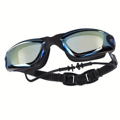 HD Large Frame Electroplating Anti-fog Swimming Goggles