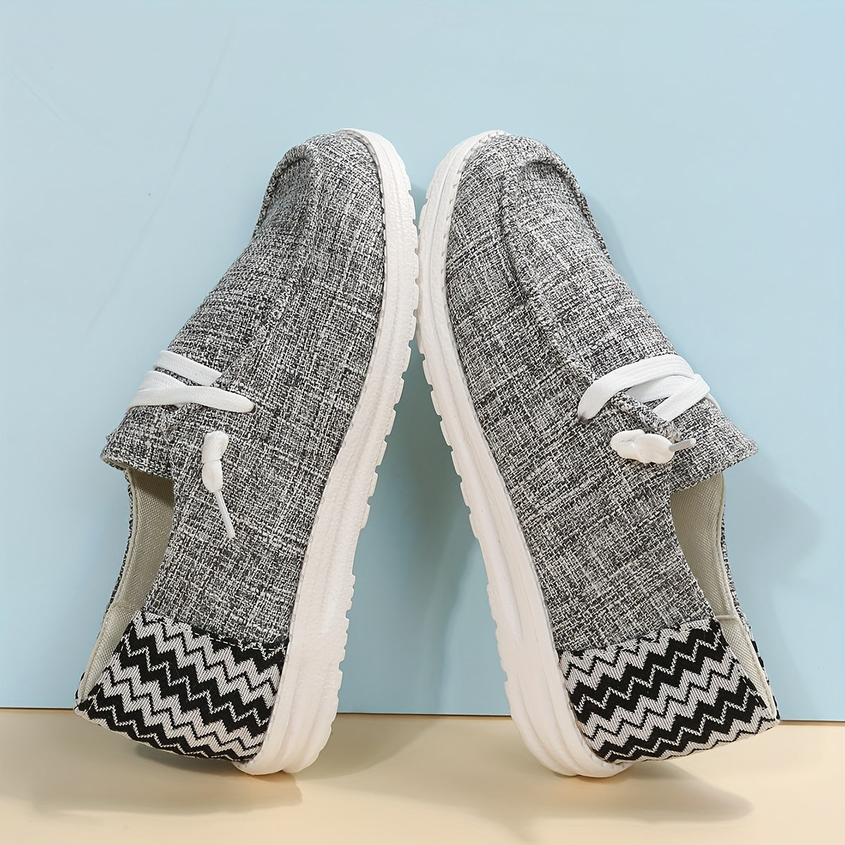 Women's Flat Canvas Shoes Casual Low Top Walking Shoes
