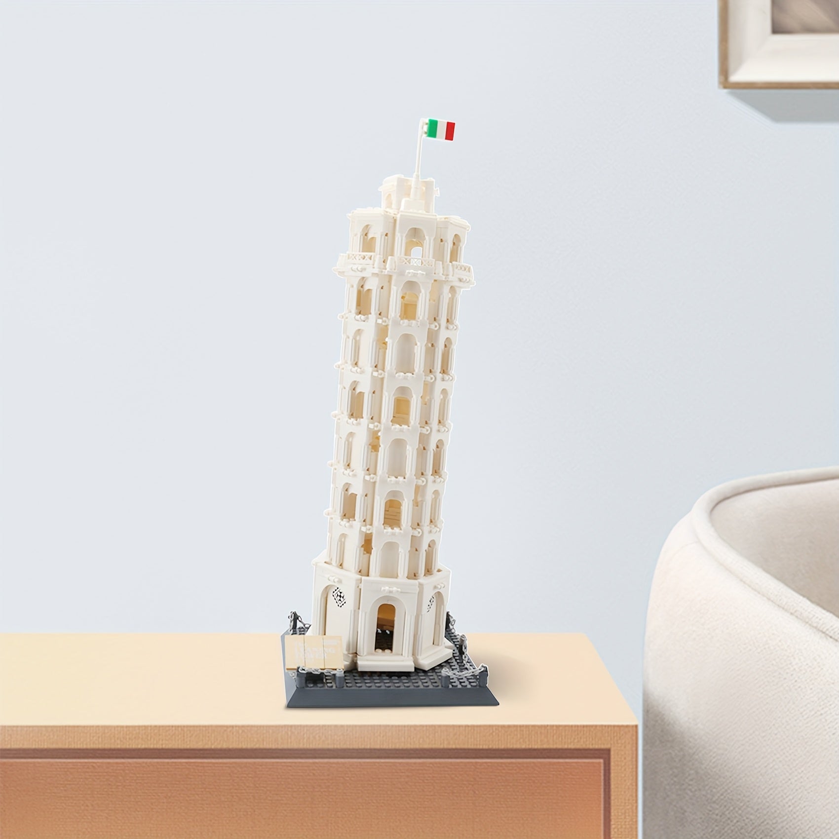 Leaning Tower of Pisa Building Block Model Roman Style Brick Sets