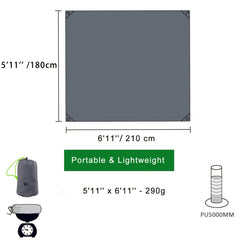 GeerTop Ultralight Waterproof Tent Tarp Footprint for Camping Hiking Picnics
