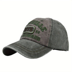 NYS Embroidery Baseball Cap Washed Distressed Sunscreen Sports Hat