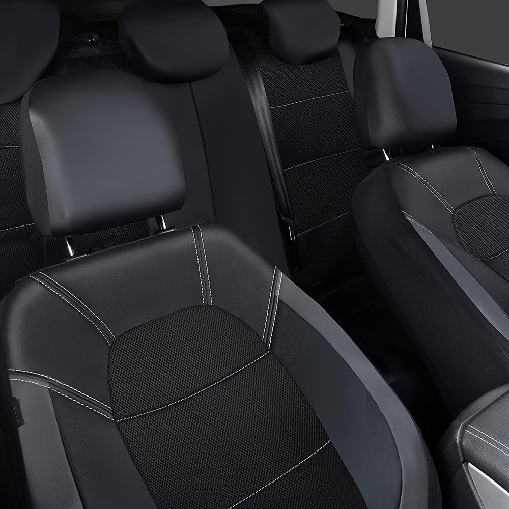 PVC Leather Quilted Stitching Car Seat Cover