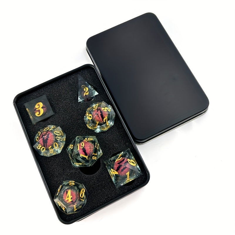 Liquid Dice Resin Game Punishment Accessories Creative Mini Dice Game
