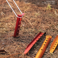 4pcs Portable Aluminum Beach Nails Camping Tent Windproof Nail