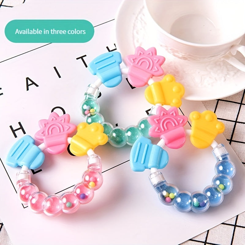 Baby Silicone Teether Molar Stick Rattle Toy