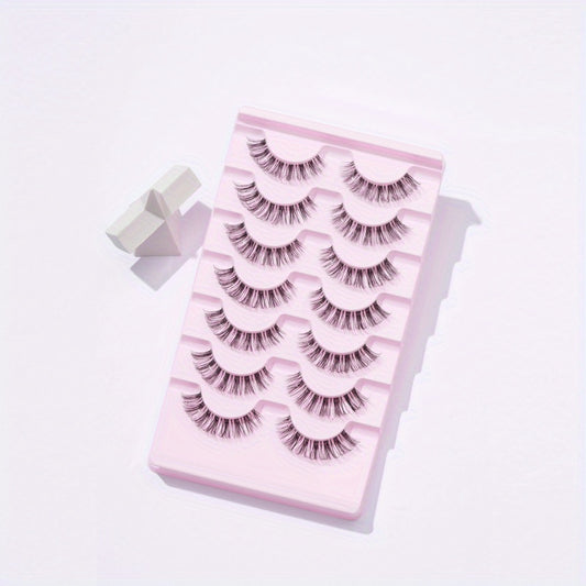 7 Pairs 3D Crisscross Lashes Natural Volume Fluffy False Eyelashes