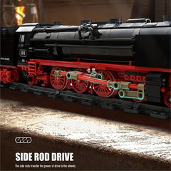 BR01 Steam Train Building Kit & Engineering Toy Collectible Locomotive Set