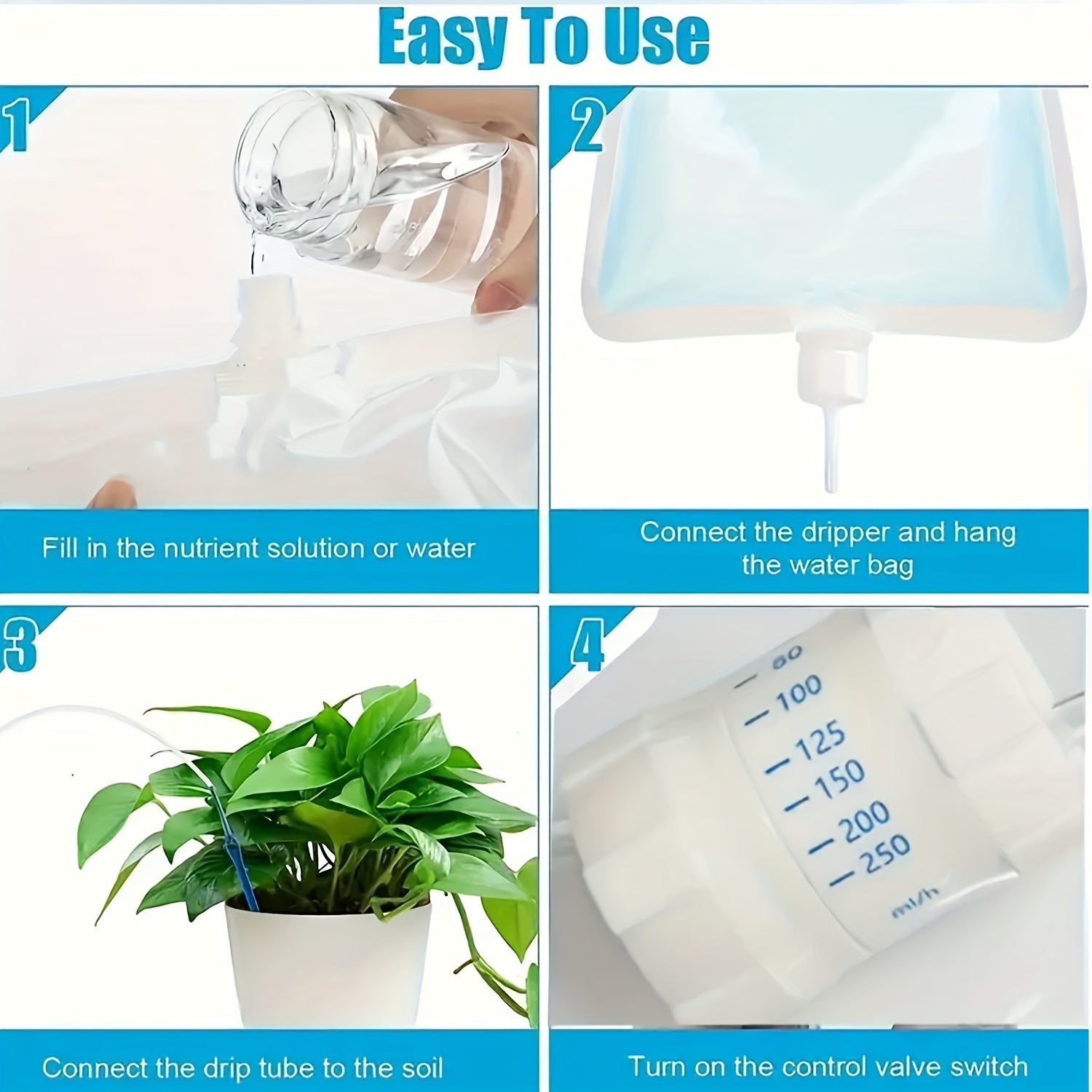 Adjustable Plant Watering Drip Bag 3-5L Capacity