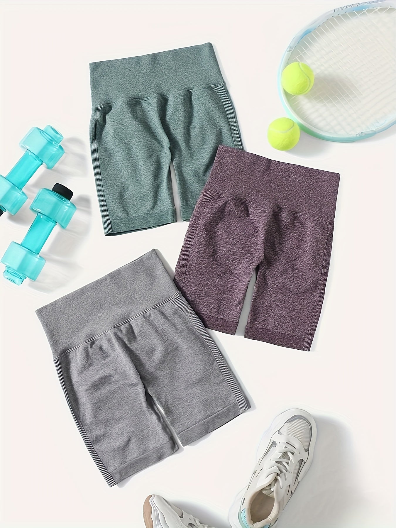 High Waisted Yoga Shorts Sports Activewear