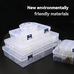 Adjustable Plastic Storage Box for Small Components & Jewelry Tools