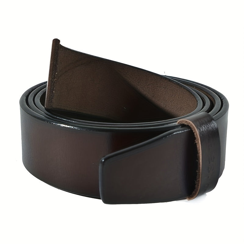 Men's Leather Denim Pin Buckle Belt Casual Vintage