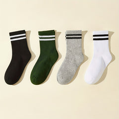 Kids Sports Socks 4 Pairs Short Socks