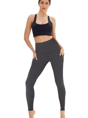 Dark Gray High Waist Nine Point Yoga Pants