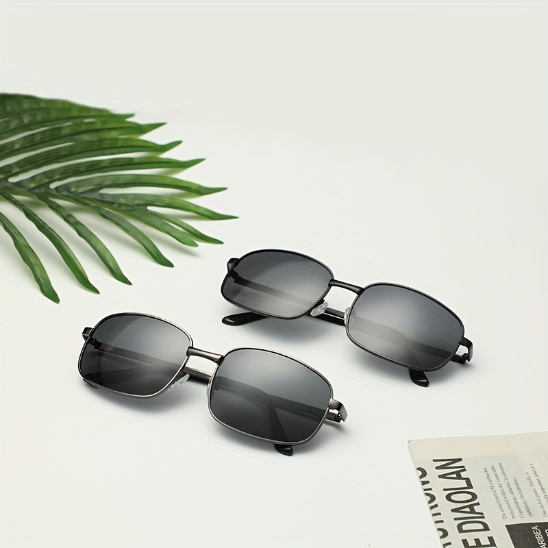 Men's Oval Frame Polarized Sunglasses UV Protection
