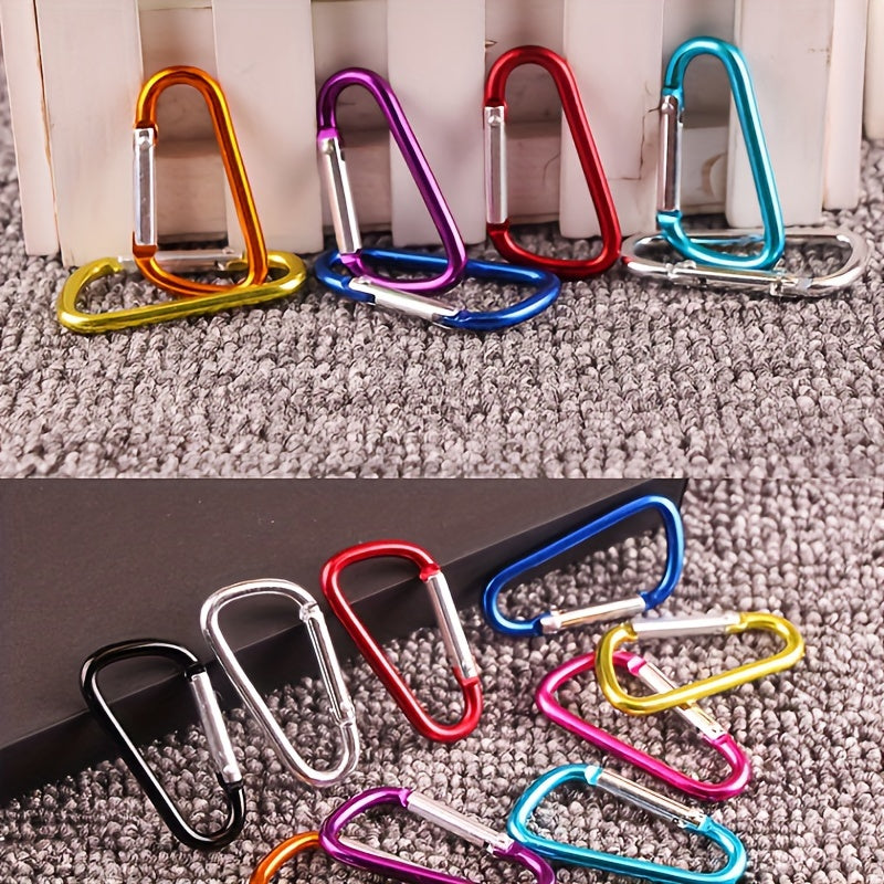 10pcs Aluminum Alloy Small Hook Mixed Colors for Camping Picnic Hiking