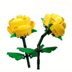 Building Blocks Rose Flower Potted DIY Toy For Children Gift