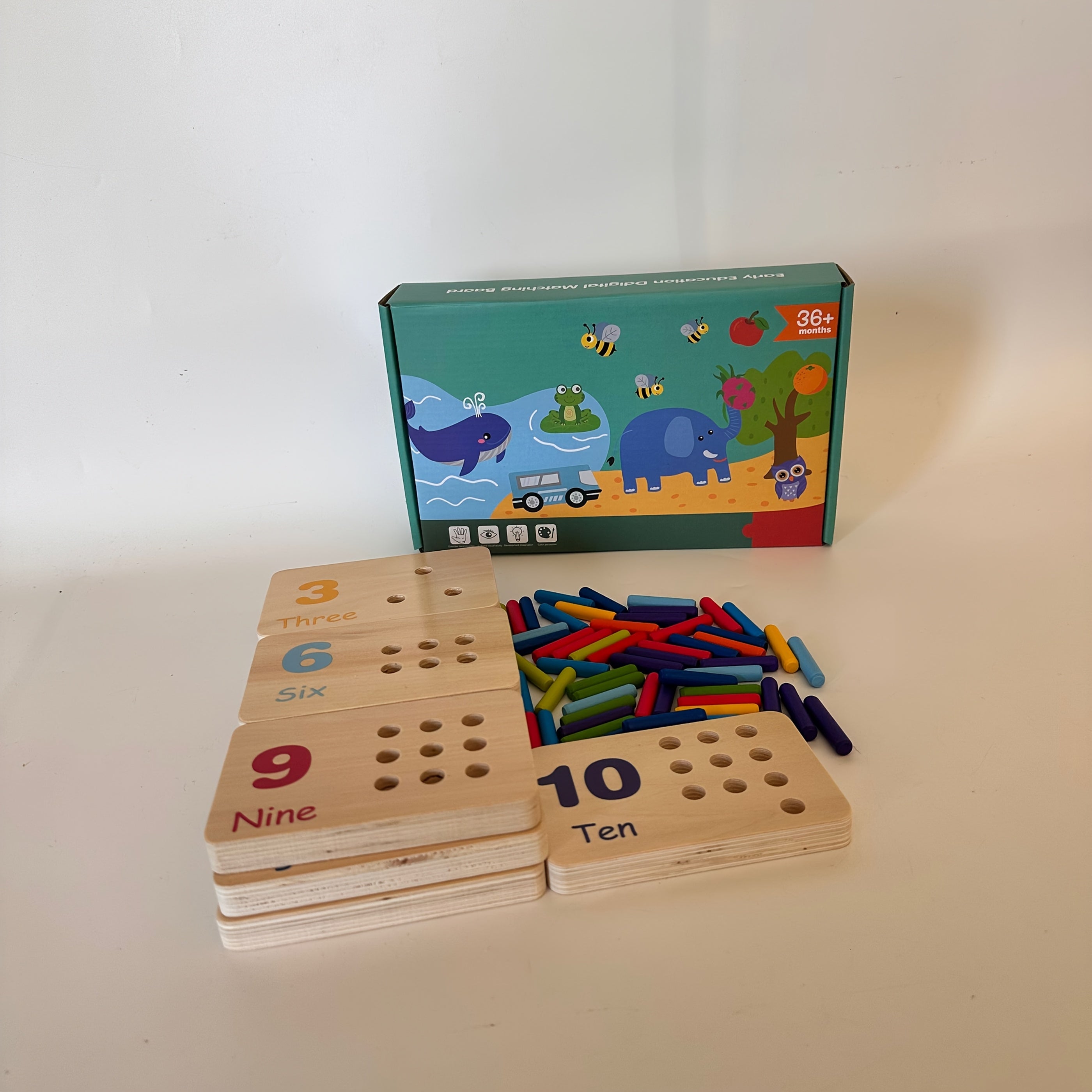 Educational Wooden Matching Game for Kids