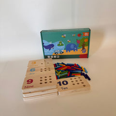 Educational Wooden Matching Game for Kids
