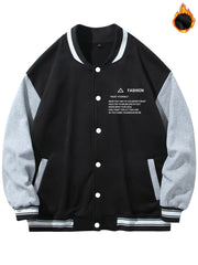 Men's Casual Warm Baseball Jacket