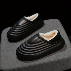 Boys Comfortable Non Slip Fleece House Shoes Soft Bottom Walking Shoes